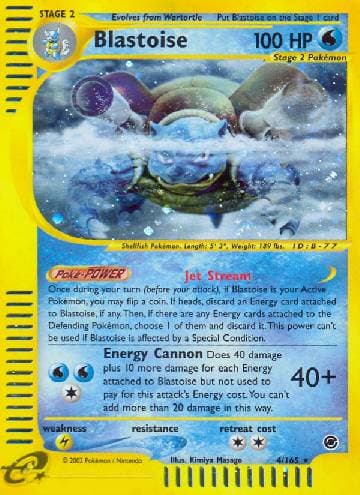 Carta Blastoise (4/165) do set Expedition — Pokémon TCG | Bynx
