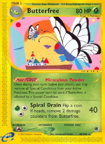 Carta Butterfree (38/165) do set Expedition — Pokémon TCG | Bynx
