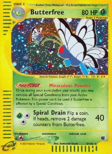 Carta Butterfree (5/165) do set Expedition — Pokémon TCG | Bynx