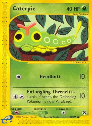 Carta Caterpie (96/165) do set Expedition — Pokémon TCG | Bynx