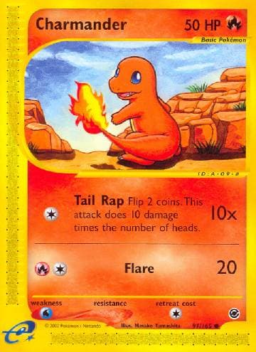 Carta Charmander (97/165) do set Expedition — Pokémon TCG | Bynx