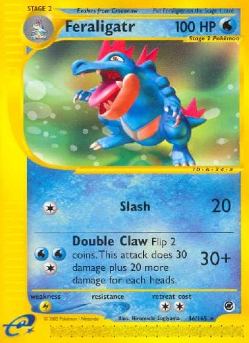 Carta Feraligatr (46/165) do set Expedition — Pokémon TCG | Bynx