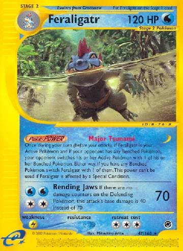Carta Feraligatr (47/165) do set Expedition — Pokémon TCG | Bynx