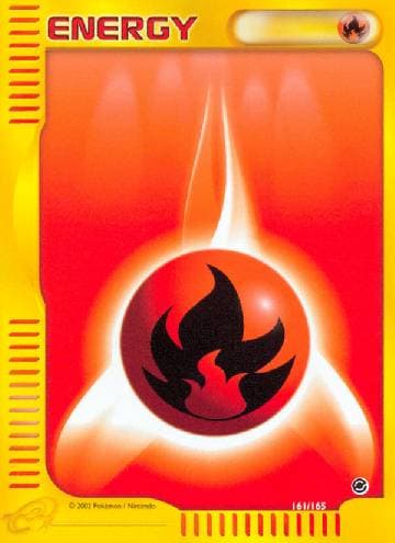 Carta Fire Energy (161/165) do set Expedition — Pokémon TCG | Bynx