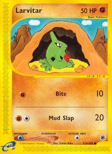 Carta Larvitar (116/165) do set Expedition — Pokémon TCG | Bynx