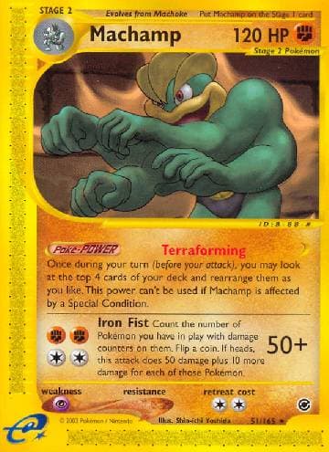 Carta Machamp (51/165) do set Expedition — Pokémon TCG | Bynx