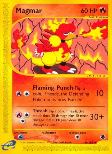 Carta Magmar (86/165) do set Expedition — Pokémon TCG | Bynx