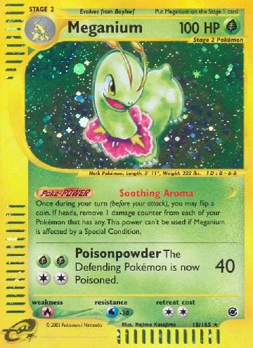 Carta Meganium (18/165) do set Expedition — Pokémon TCG | Bynx