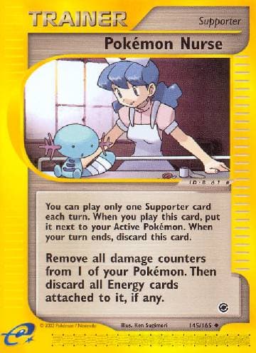Carta Pokémon Nurse (145/165) do set Expedition — Pokémon TCG | Bynx