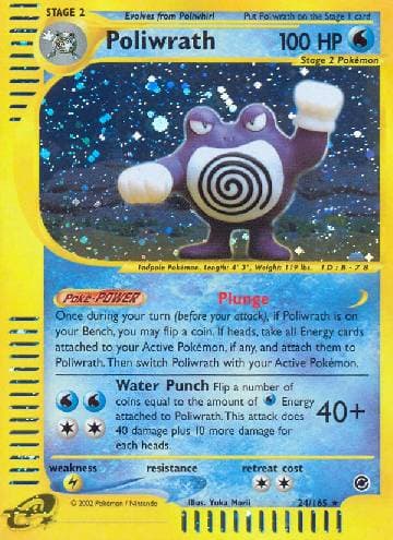 Carta Poliwrath (24/165) do set Expedition — Pokémon TCG | Bynx