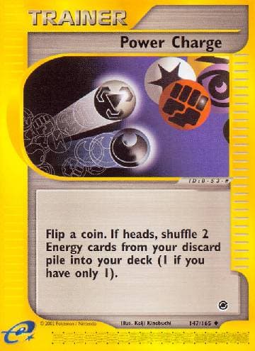 Carta Power Charge (147/165) do set Expedition — Pokémon TCG | Bynx