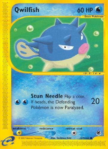 Carta Qwilfish (127/165) do set Expedition — Pokémon TCG | Bynx