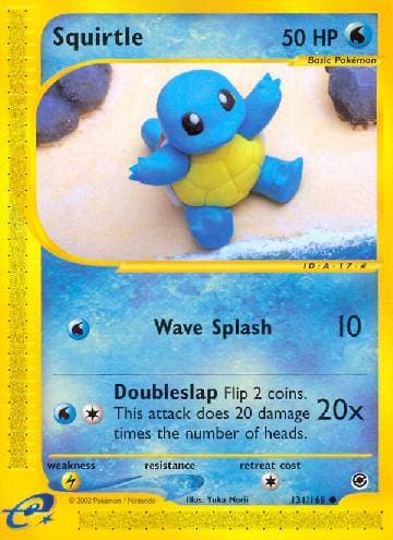 Carta Squirtle (131/165) do set Expedition — Pokémon TCG | Bynx