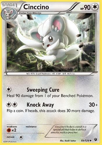 Carta Cinccino (89/124) do set Fusão de Destinos — Pokémon TCG | Bynx