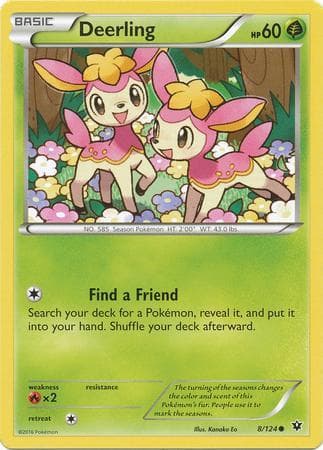Carta Deerling (8/124) do set Fusão de Destinos — Pokémon TCG | Bynx
