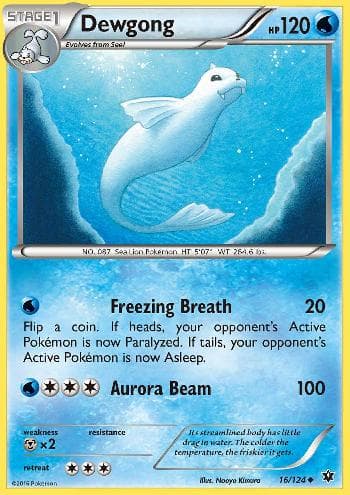Carta Dewgong (16/124) do set Fusão de Destinos — Pokémon TCG | Bynx