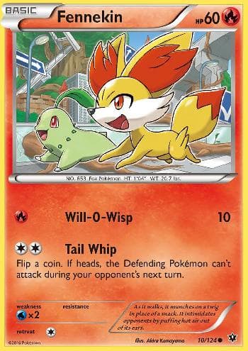 Carta Fennekin (10/124) do set Fusão de Destinos — Pokémon TCG | Bynx