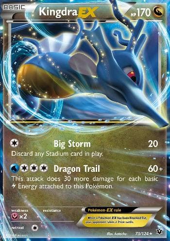 Carta Kingdra-EX (73/124) do set Fusão de Destinos — Pokémon TCG | Bynx