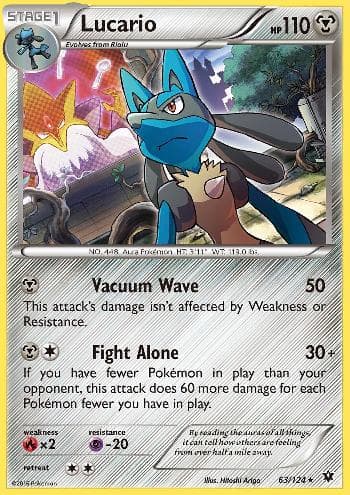 Carta Lucario (63/124) do set Fusão de Destinos — Pokémon TCG | Bynx