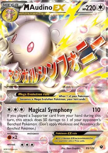 Carta M Audino-EX (85/124) do set Fusão de Destinos — Pokémon TCG | Bynx