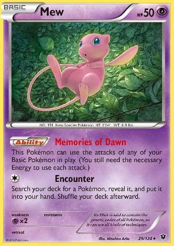 Carta Mew (29/124) do set Fusão de Destinos — Pokémon TCG | Bynx