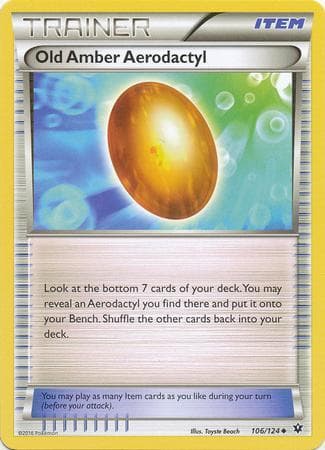 Carta Old Amber Aerodactyl (106/124) do set Fusão de Destinos — Pokémon TCG | Bynx