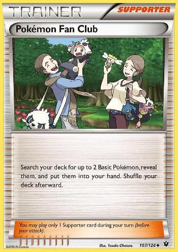 Carta Pokemon Fan Club (107/124) do set Fusão de Destinos — Pokémon TCG | Bynx