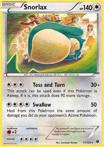 Carta Snorlax (77/124) do set Fusão de Destinos — Pokémon TCG | Bynx