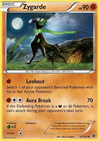 Carta Zygarde (52/124) do set Fusão de Destinos — Pokémon TCG | Bynx