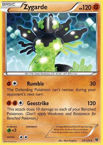 Carta Zygarde (53/124) do set Fusão de Destinos — Pokémon TCG | Bynx