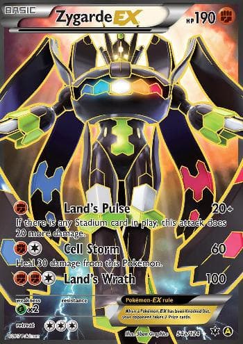 Carta Zygarde-EX (54a/124) do set Fusão de Destinos — Pokémon TCG | Bynx