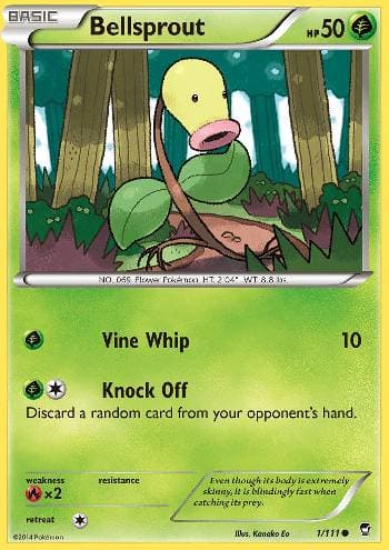 Carta Bellsprout (1/111) do set Punhos Furiosos — Pokémon TCG | Bynx
