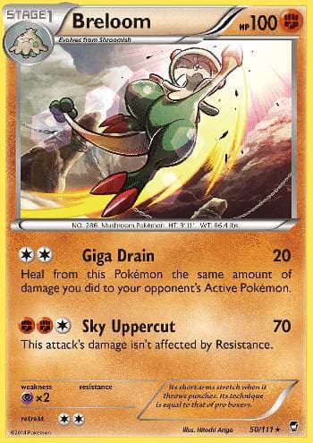 Carta Breloom (50/111) do set Punhos Furiosos — Pokémon TCG | Bynx
