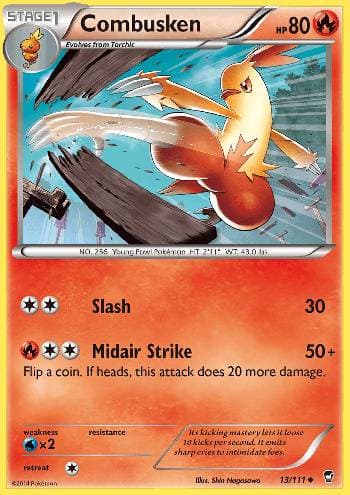 Combusken (13/111) — Punhos Furiosos