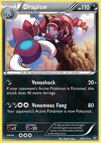 Carta Drapion (65/111) do set Punhos Furiosos — Pokémon TCG | Bynx