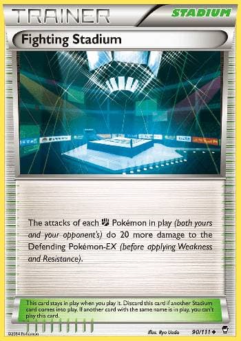 Carta Fighting Stadium (90/111) do set Punhos Furiosos — Pokémon TCG | Bynx
