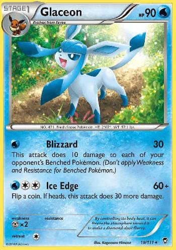 Carta Glaceon (19/111) do set Punhos Furiosos — Pokémon TCG | Bynx