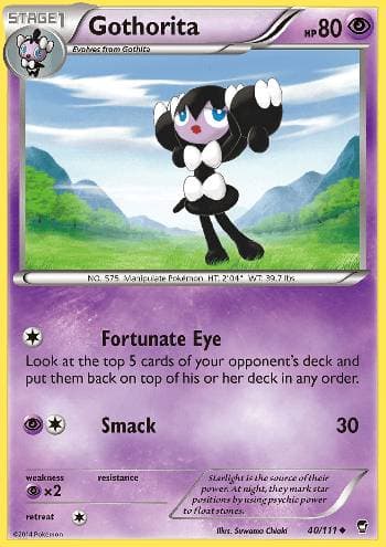 Carta Gothorita (40/111) do set Punhos Furiosos — Pokémon TCG | Bynx