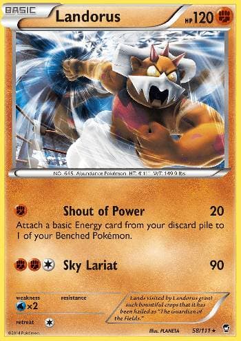Carta Landorus (58/111) do set Punhos Furiosos — Pokémon TCG | Bynx