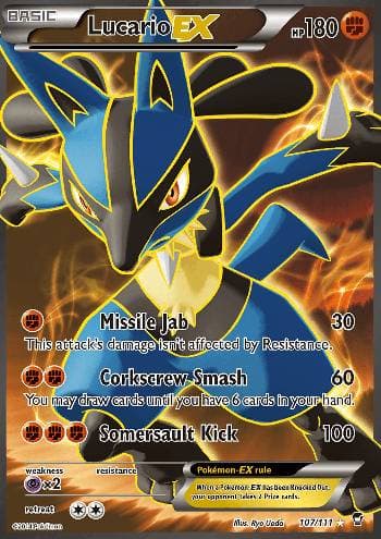 Lucario-EX (107/111) — Punhos Furiosos