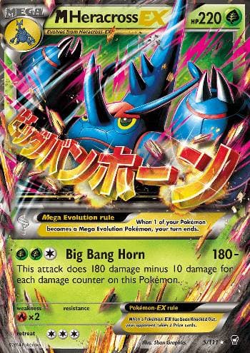 Carta M Heracross-EX (5/111) do set Punhos Furiosos — Pokémon TCG | Bynx