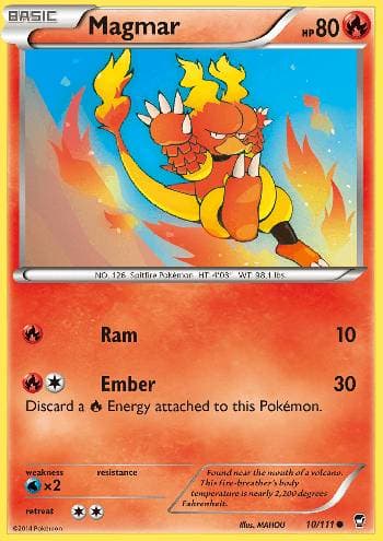 Carta Magmar (10/111) do set Punhos Furiosos — Pokémon TCG | Bynx