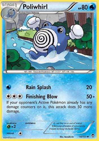 Carta Poliwhirl (16/111) do set Punhos Furiosos — Pokémon TCG | Bynx
