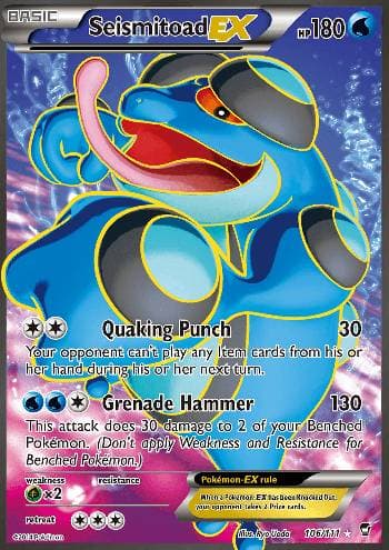 Seismitoad-EX (106/111) — Punhos Furiosos