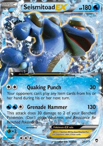 Seismitoad-EX (20/111) — Punhos Furiosos