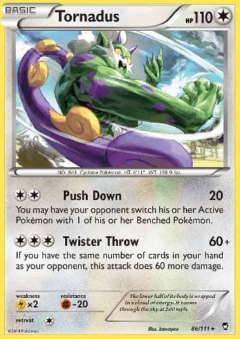 Carta Tornadus (86/111) do set Punhos Furiosos — Pokémon TCG | Bynx