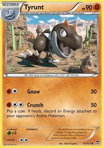 Carta Tyrunt (61/111) do set Punhos Furiosos — Pokémon TCG | Bynx