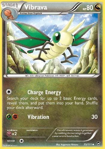 Carta Vibrava (75/111) do set Punhos Furiosos — Pokémon TCG | Bynx