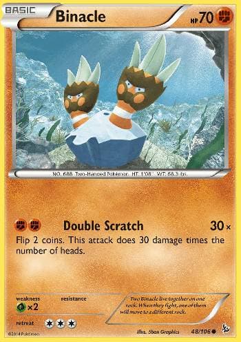 Carta Binacle (48/106) do set Flash de Fogo — Pokémon TCG | Bynx
