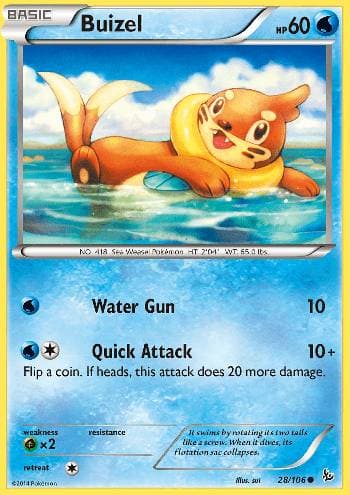 Carta Buizel (28/106) do set Flash de Fogo — Pokémon TCG | Bynx